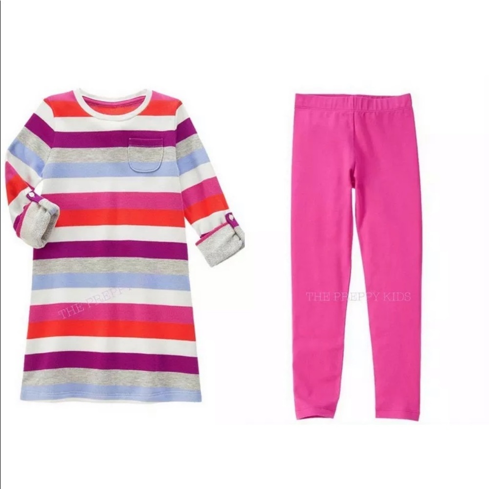 Gymboree Mix 'n' Match Striped Dress & Leggings